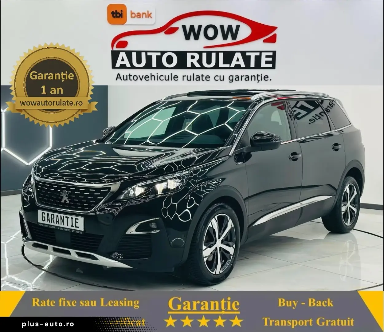 PEUGEOT 5008 2018 1.6i E6 Garantie 12 Luni Rate Avans 0 Doar