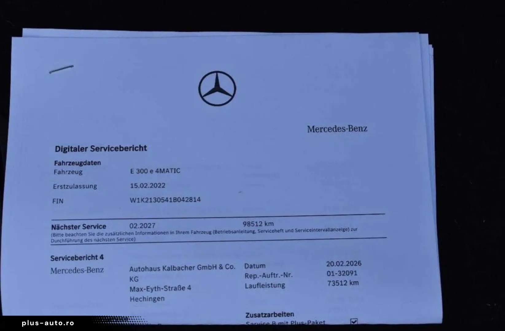 MERCEDES-BENZ E 300 e Lim. 4 Matic