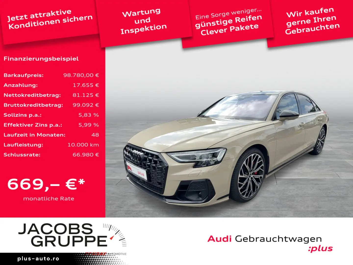 AUDI S8 Individual Black  189UPE Digi Matrix Volllede
