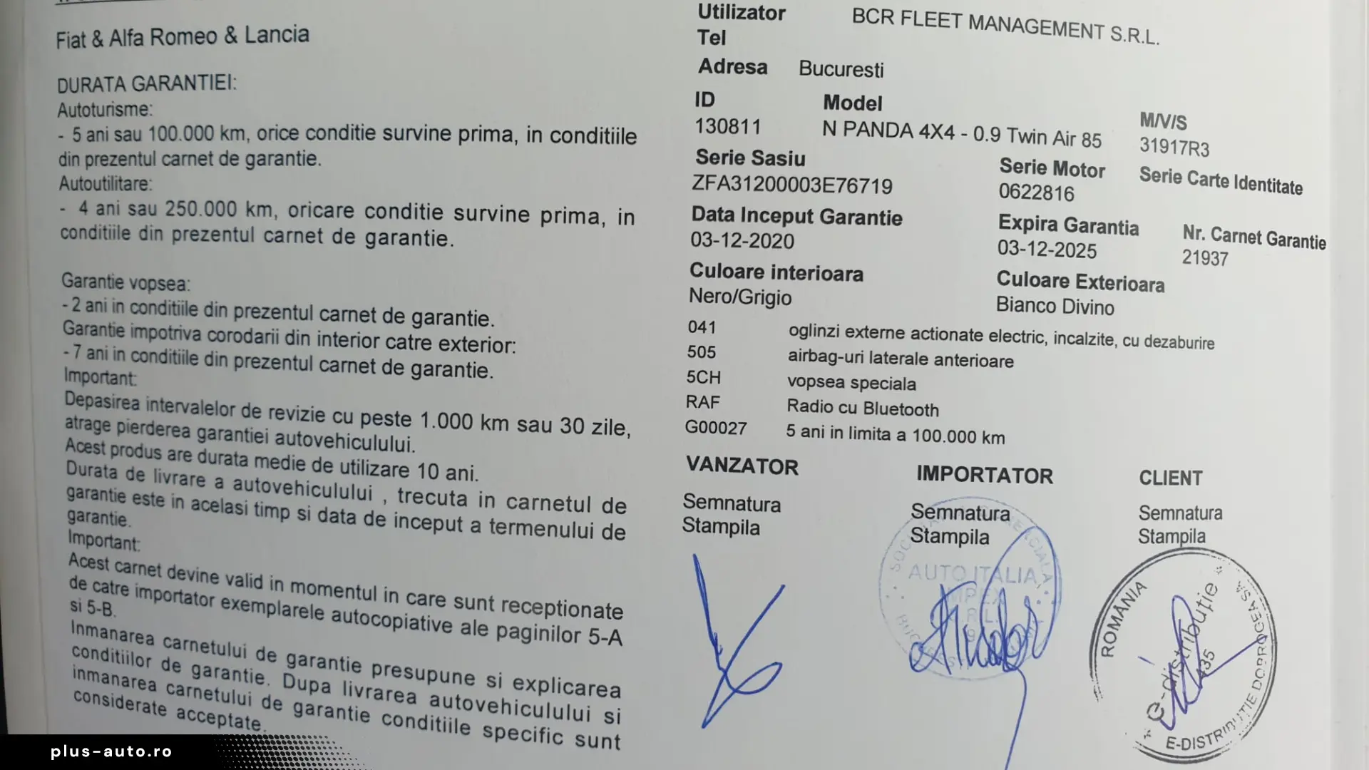 Fiat Panda 2020 0.9i Twinair 4x4 – Garanție 6 Luni