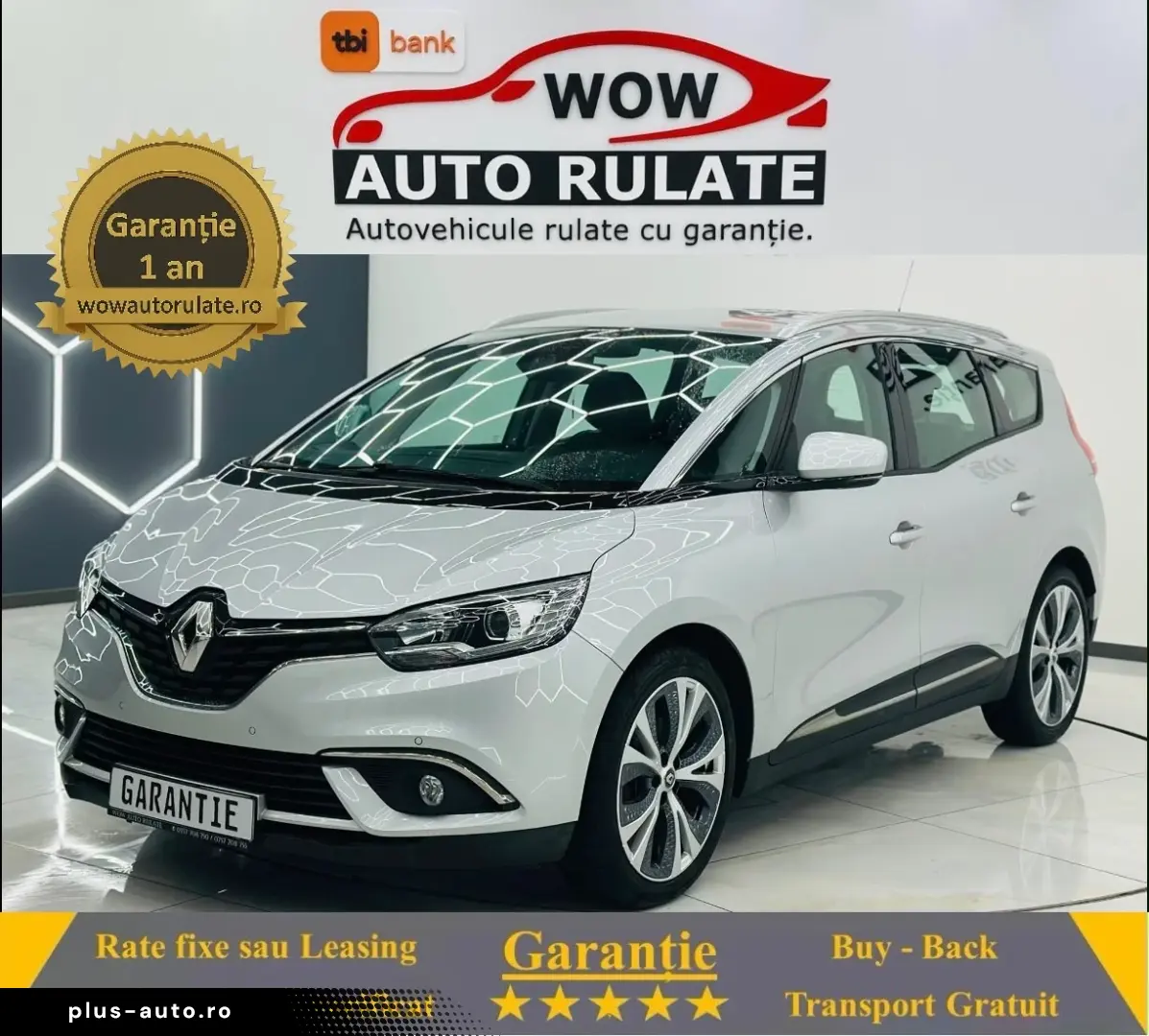 RENAULT GRAND SCENIC 2018 1.3i E6 Garantie 12 Luni Rate Avan
