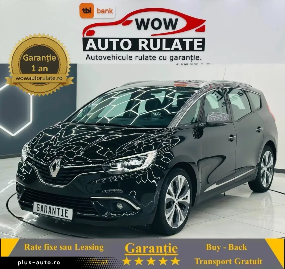 RENAULT GRAND SCENIC 2017 1.5D E6 Garantie 12 Luni Rate Avan
