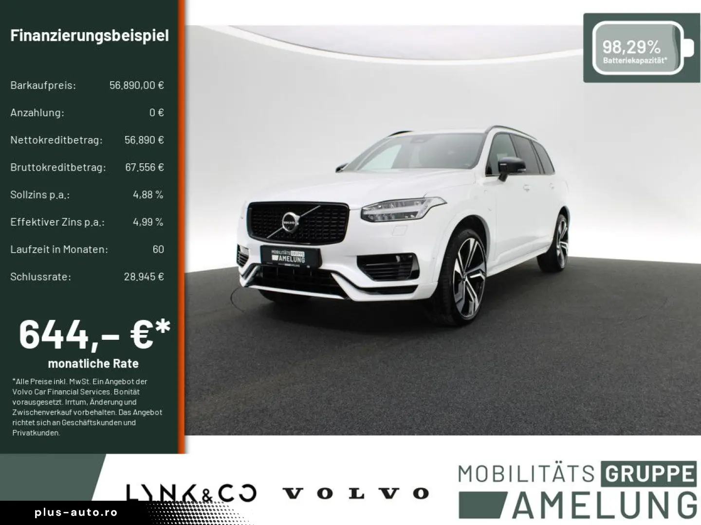 VOLVO XC90 Recharge T8 AWD Ultimate Dark STANDHZ LED