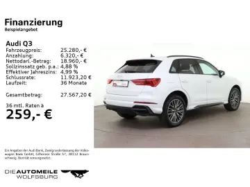 AUDI Q3 45 TFSI e S tronic S line LED ACC Kamera Navi