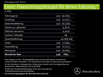 MERCEDES-BENZ S 350 d Lang Exklusiv Vielspeiche Hint…