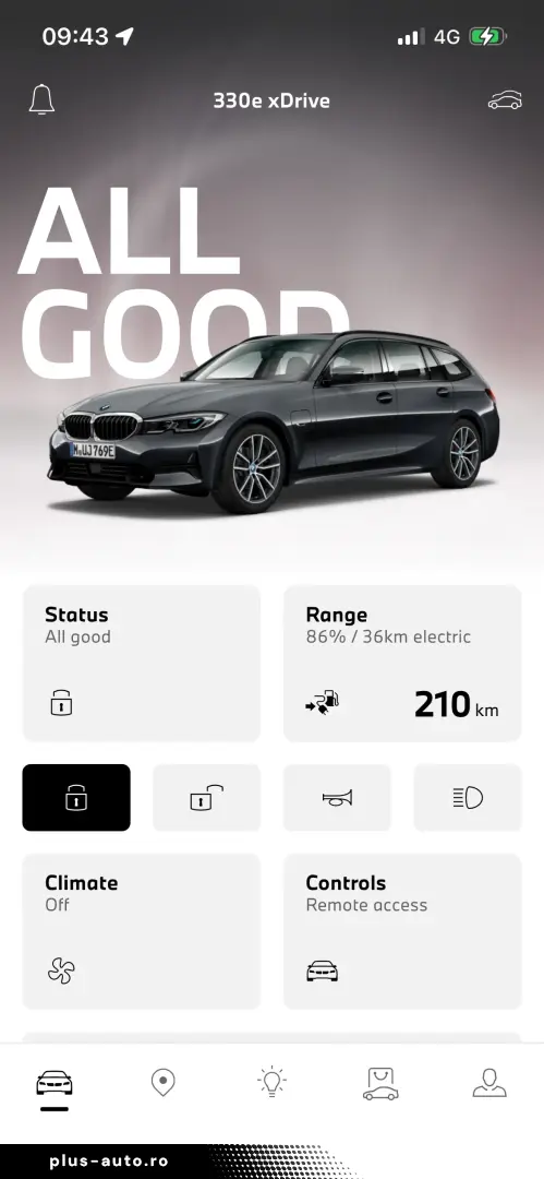 BMW 330e xDrive  Aut  Sport  Pano  8x roți originale  Cârlig