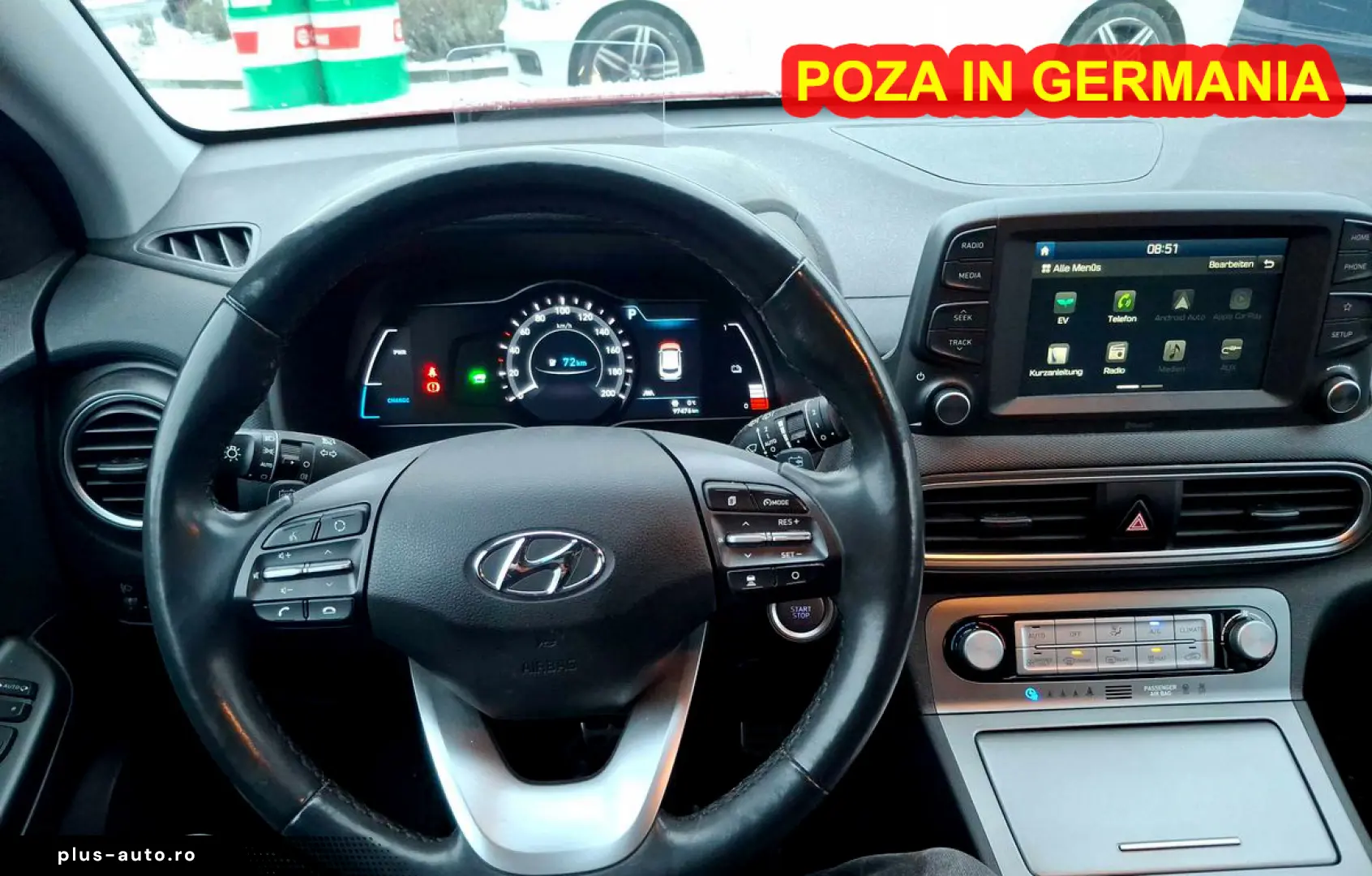 Hyundai KONA Electric 64 KW 204CP Pompa caldura HUD SOH 100%