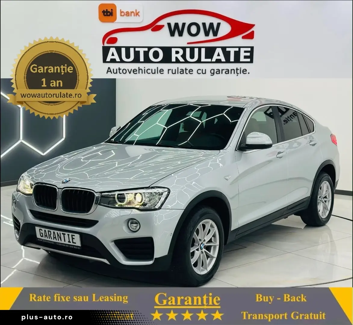 BMW X4 2015 2.0D E6 4X4 Garantie 12 Luni Rate Avans 0 Doar C