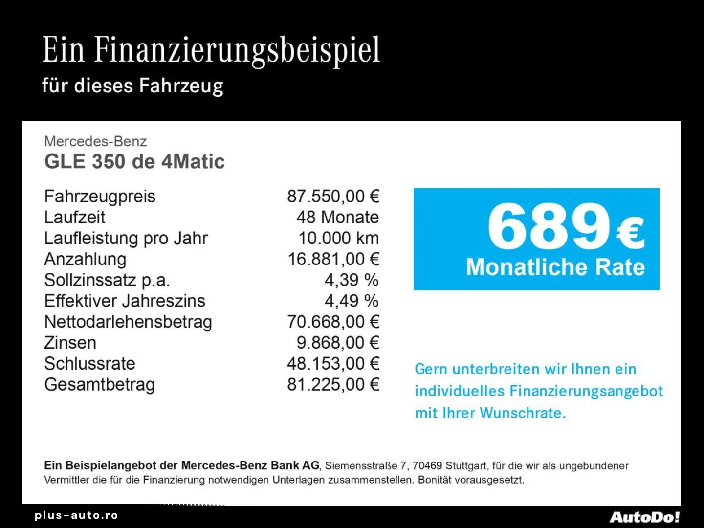 MERCEDES-BENZ GLE 350 de 4Matic AMG HUD PANO AHK EASY-PACK