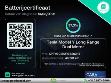 TESLA Model Y Long Range RWD 75 kWh