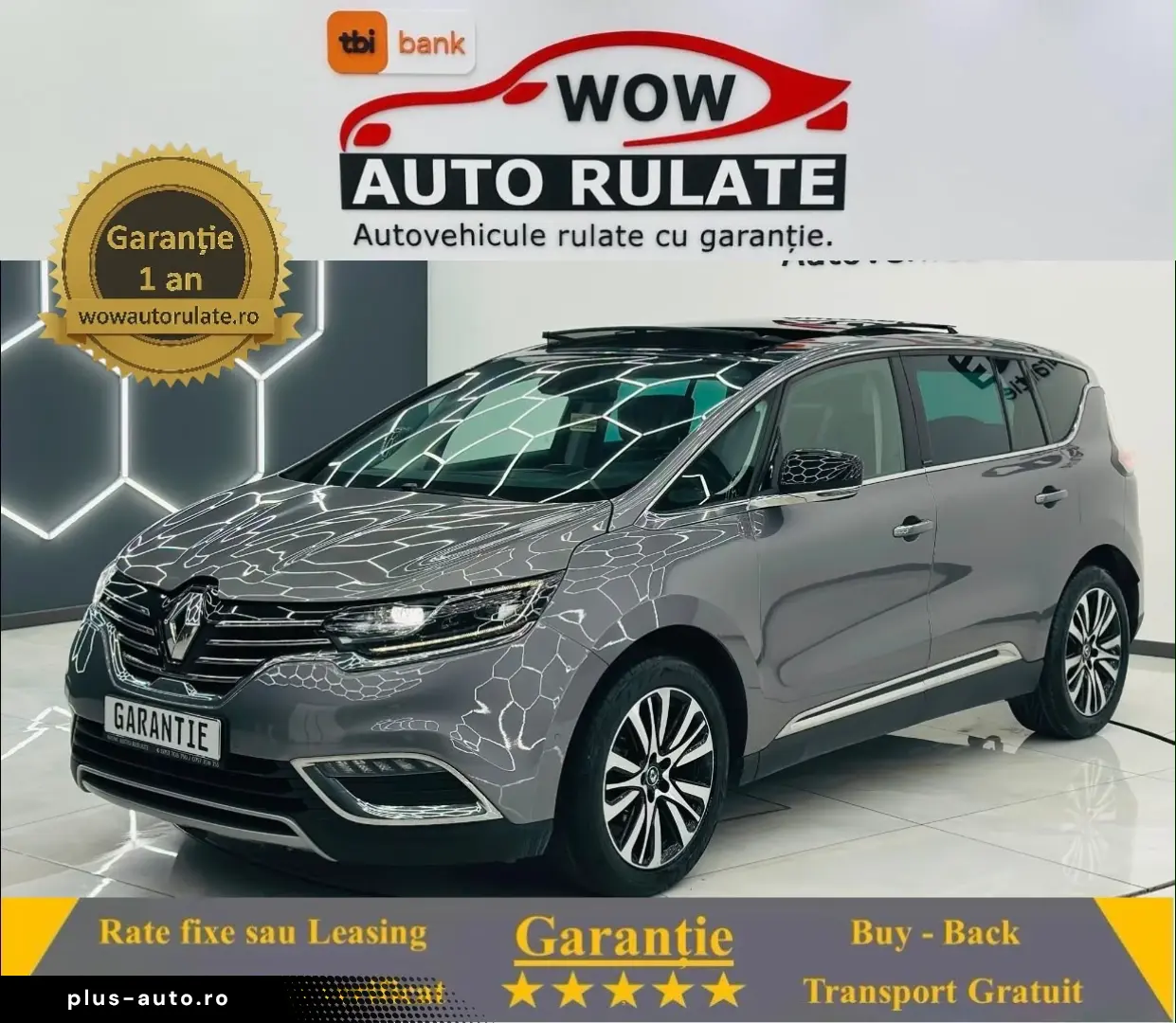 RENAULT ESPACE 2016 1.6D E6 Garantie 12 Luni Rate Avans 0 Do