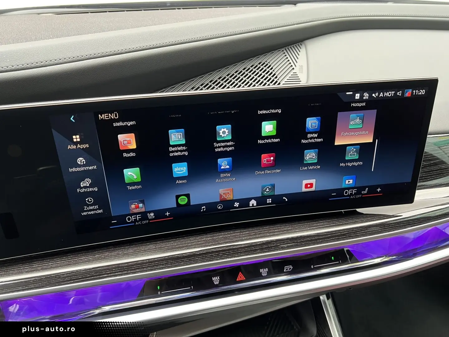 BMW 740 d xDrive M-Pro SKYLoung Leather-Red REARTV S