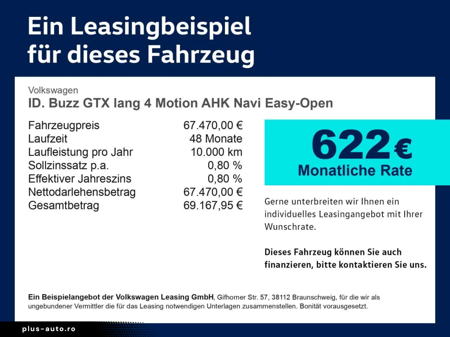 VW ID. Buzz GTX lang 4 Motion AHK Navi Easy-Open