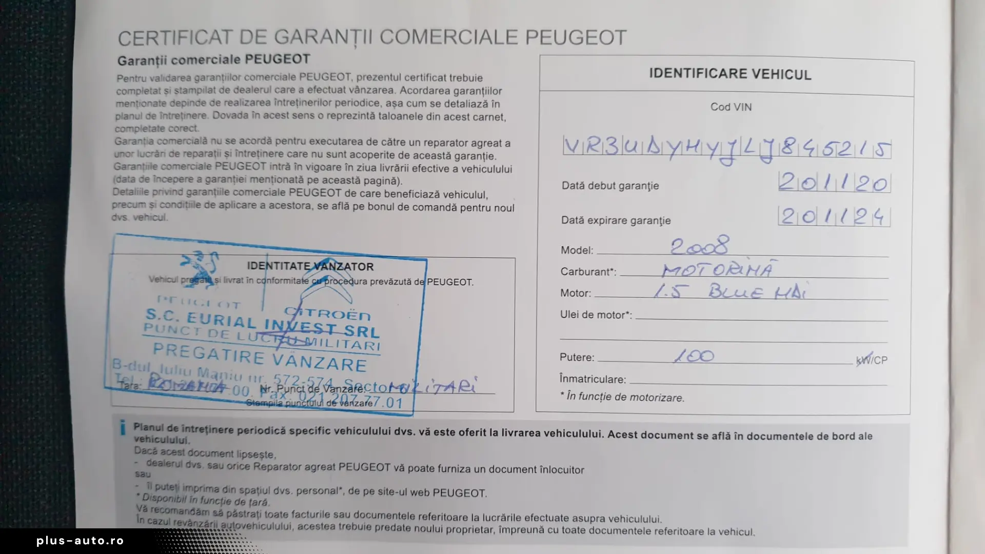 Peugeot 2008 1.5 BlueHDI 102CP Active – Garanție 6 Luni