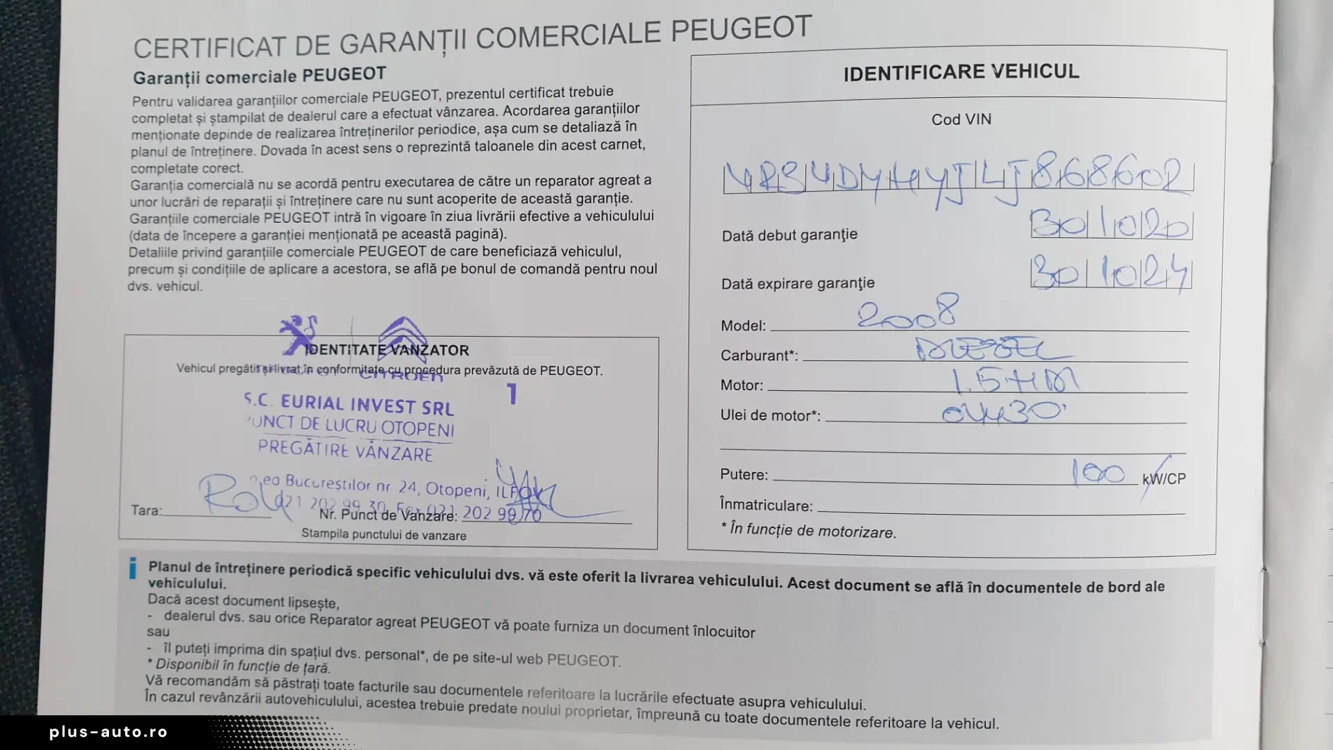 Peugeot 2008 1.5 BlueHDI 102CP Active – Garanție 6 Luni