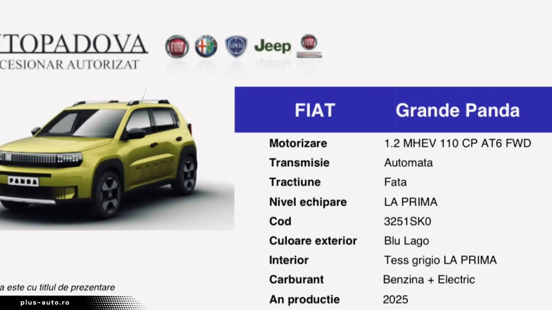 Fiat Grande Panda - Hibrid