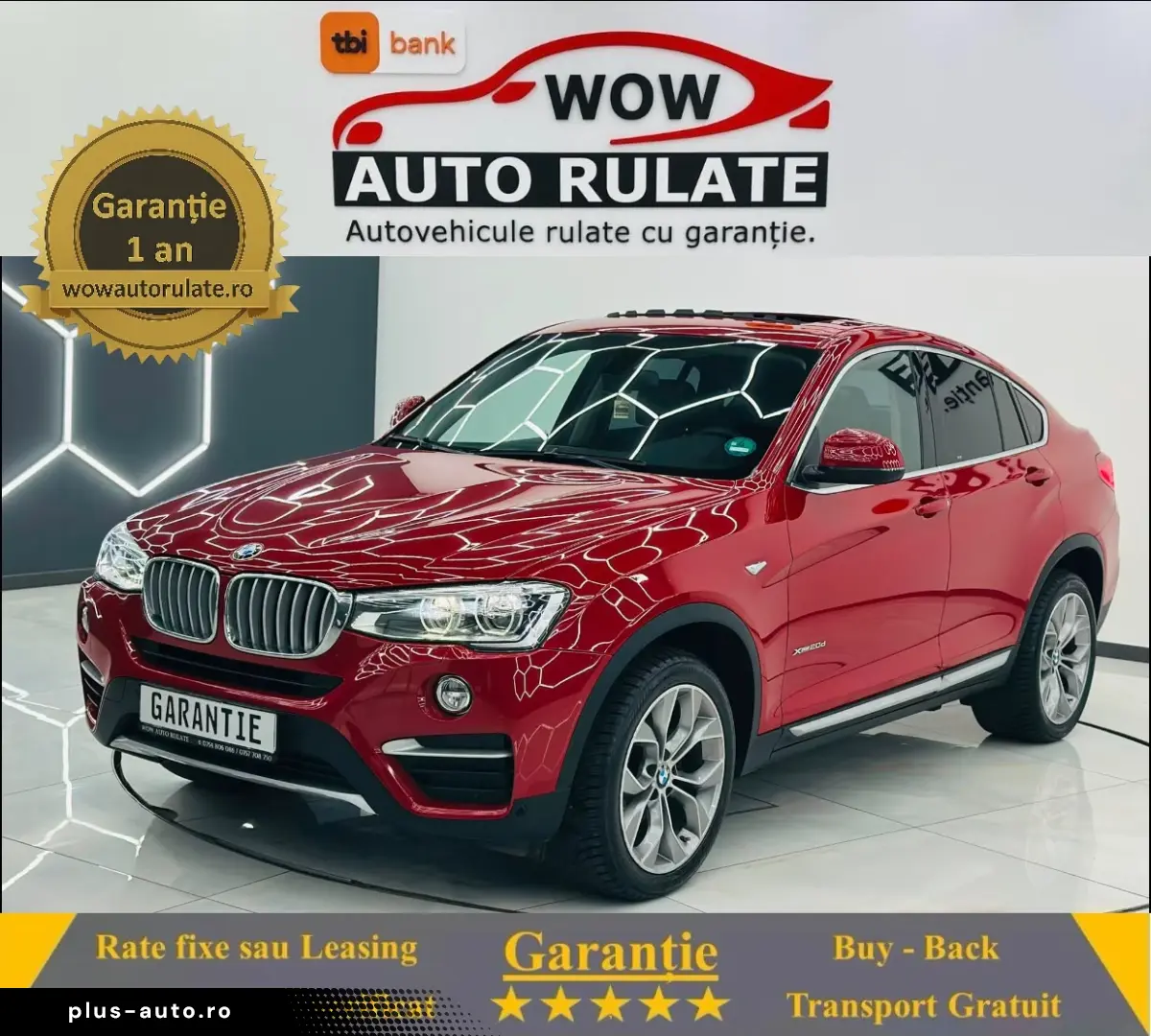 BMW X4 2017 2.0D E6 4X4 Garantie 12 Luni Rate Avans 0 Doar C