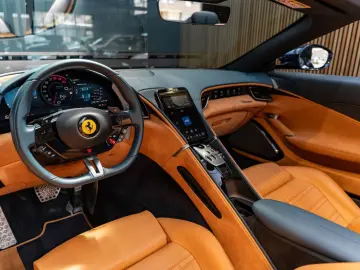 FERRARI Roma Spider Full Carbon Blu Sera JBL Alcantara 3