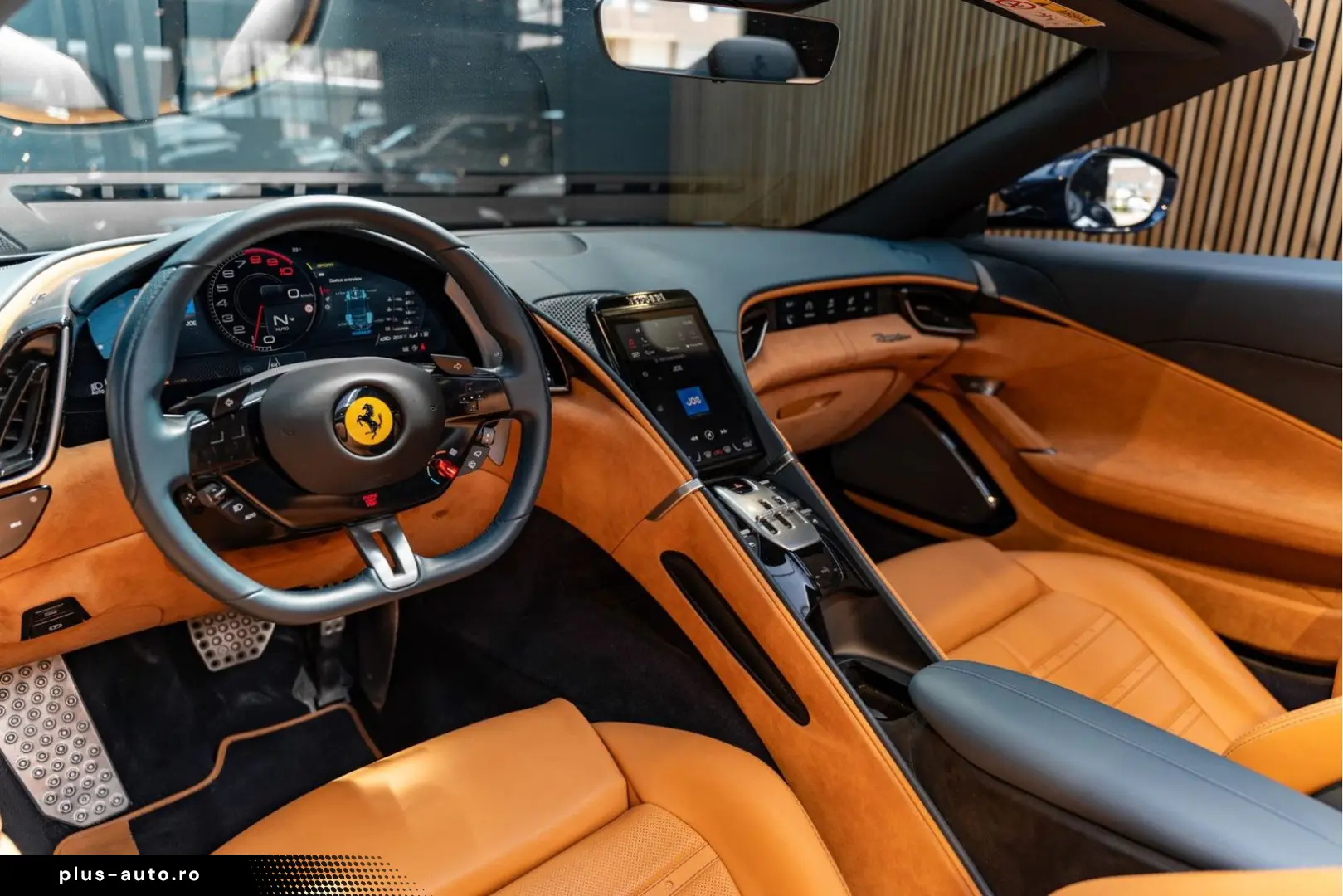 FERRARI Roma Spider Full Carbon Blu Sera JBL Alcantara 3