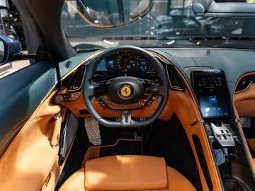 FERRARI Roma Spider Full Carbon Blu Sera JBL Alcantara 3