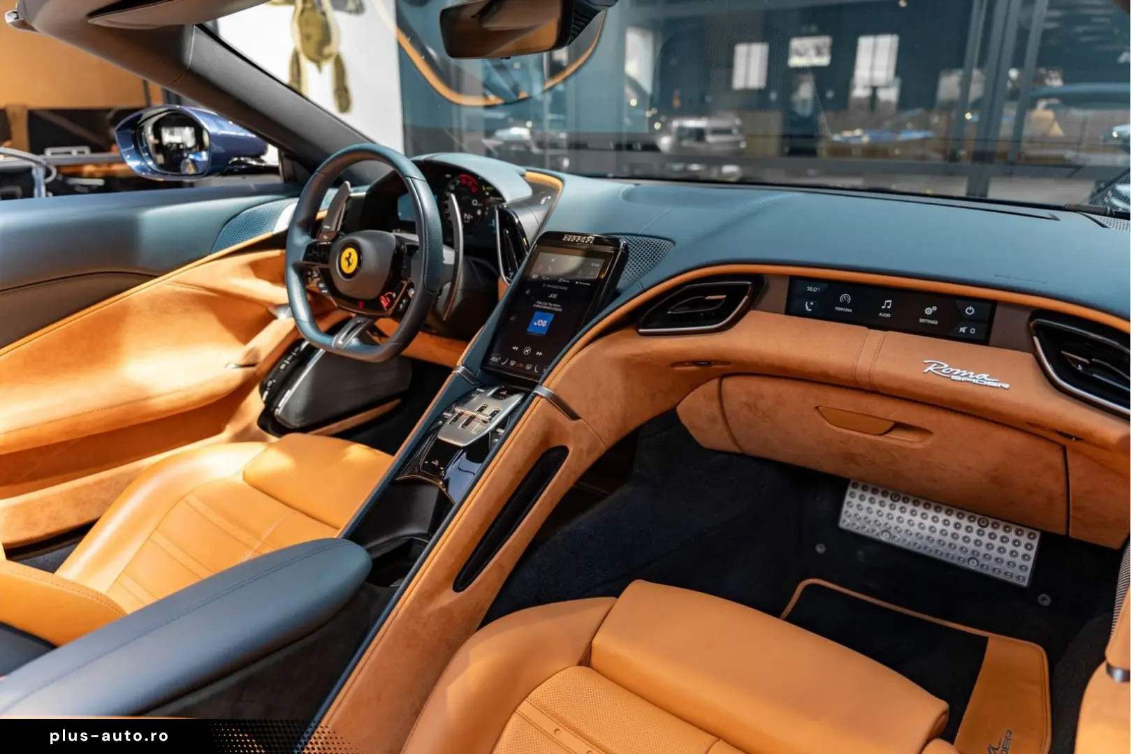 FERRARI Roma Spider Full Carbon Blu Sera JBL Alcantara 3