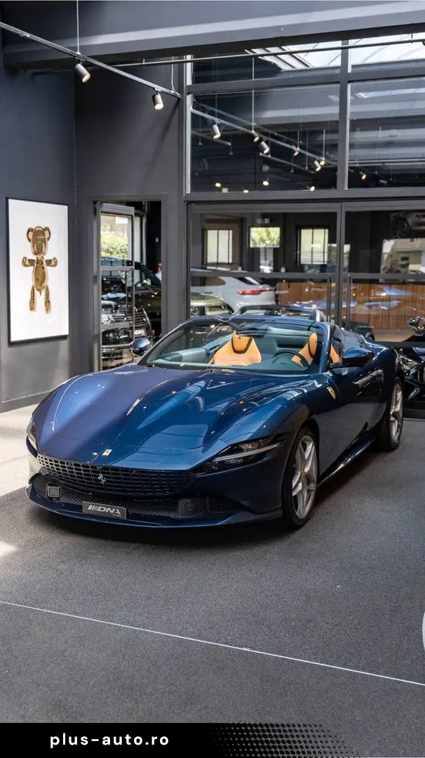 FERRARI Roma Spider Full Carbon Blu Sera JBL Alcantara 3