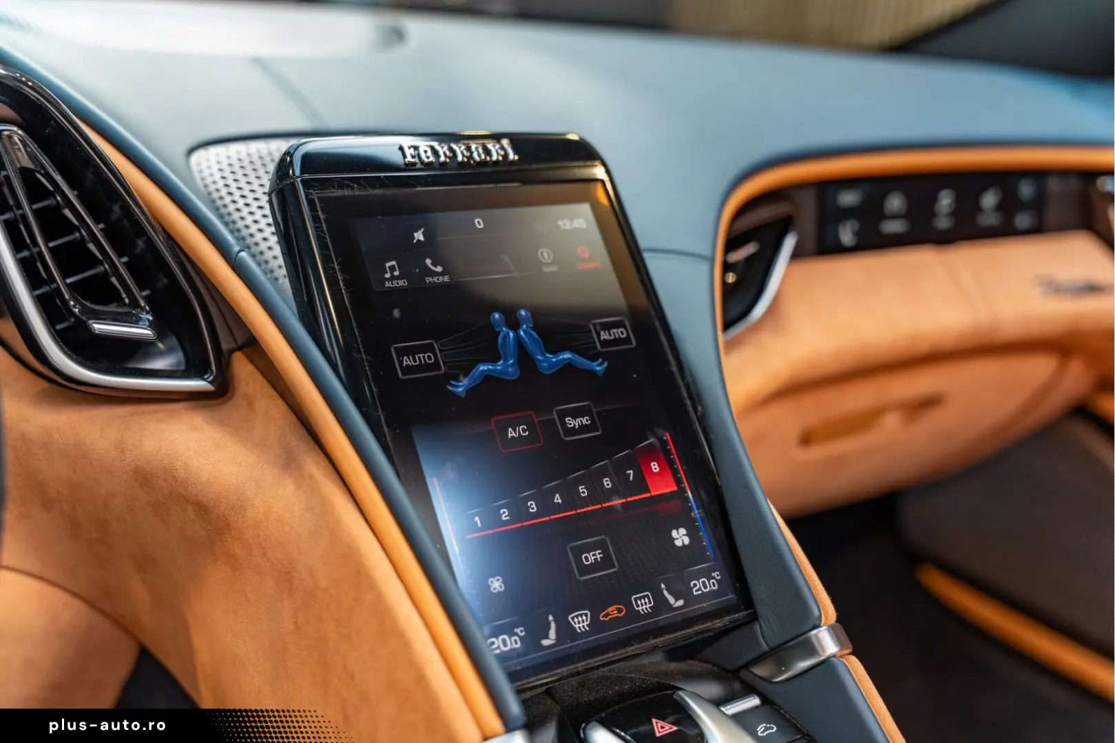 FERRARI Roma Spider Full Carbon Blu Sera JBL Alcantara 3