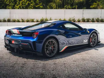 FERRARI 488 Pista Piloti   Tailor Made Blu TourDeFrance