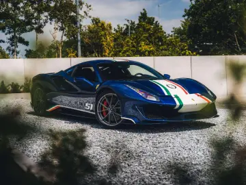 FERRARI 488 Pista Piloti   Tailor Made Blu TourDeFrance
