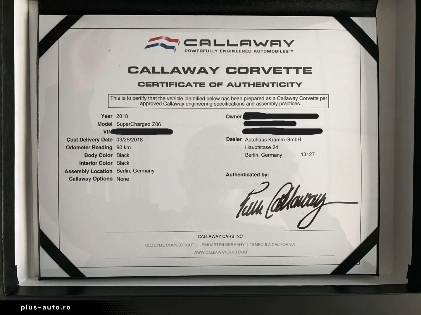 CORVETTE Z06 6.2 V8 Callaway TIKT-Umbau  Unikat