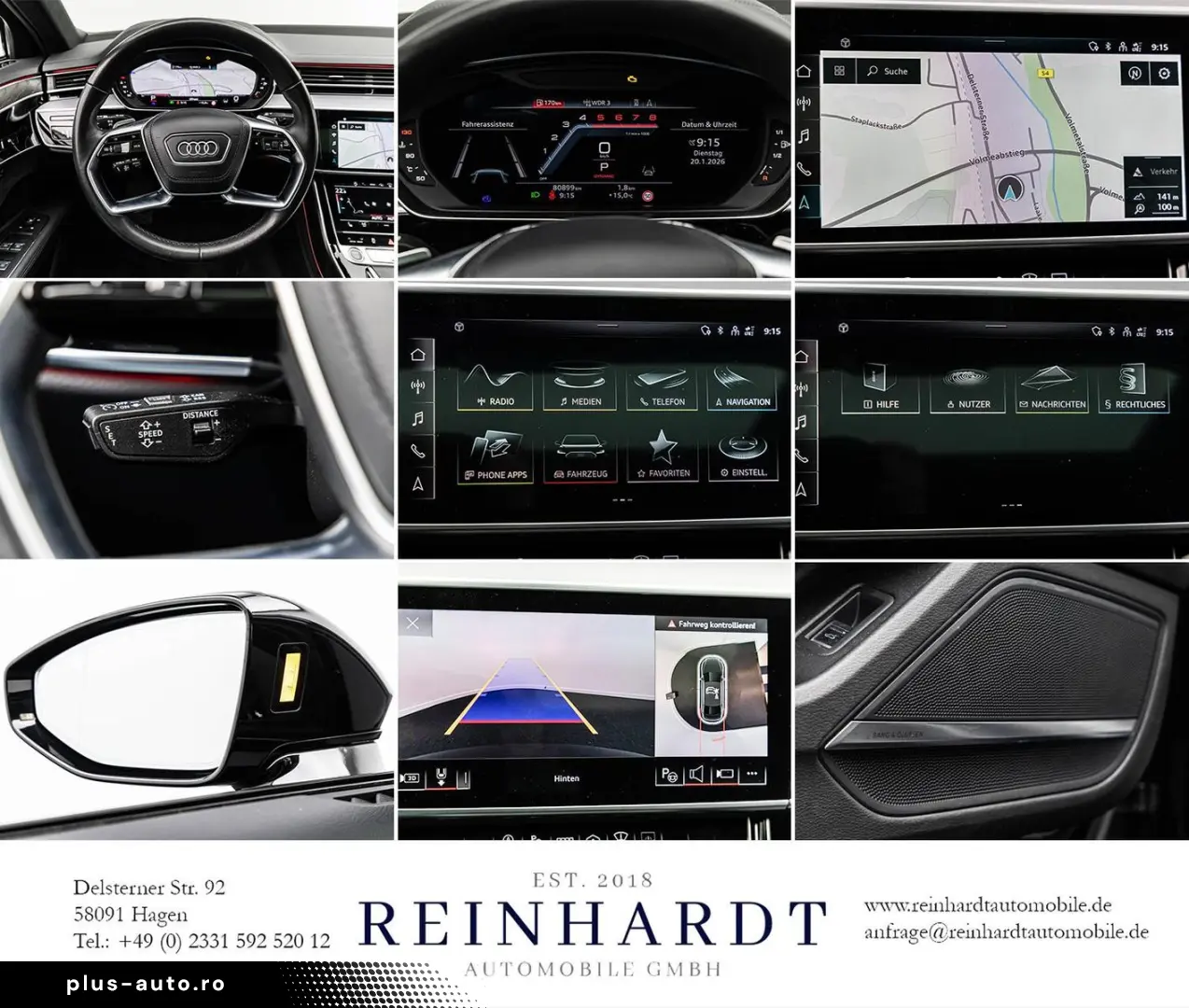 AUDI A8 55TFSi S LINE BLACK MATRIX ACC HuD PANO 360