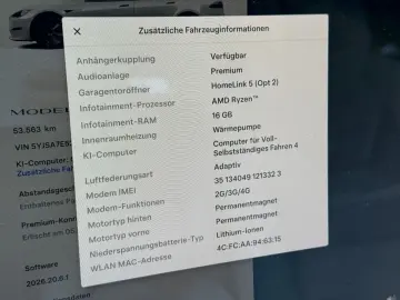TESLA Model S Dual Motor Palladium HW4  8fachbereift
