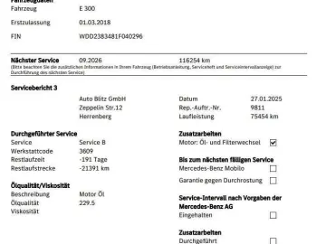 MERCEDES-BENZ E 300 Coupe AMG LED Widescreen Garantie