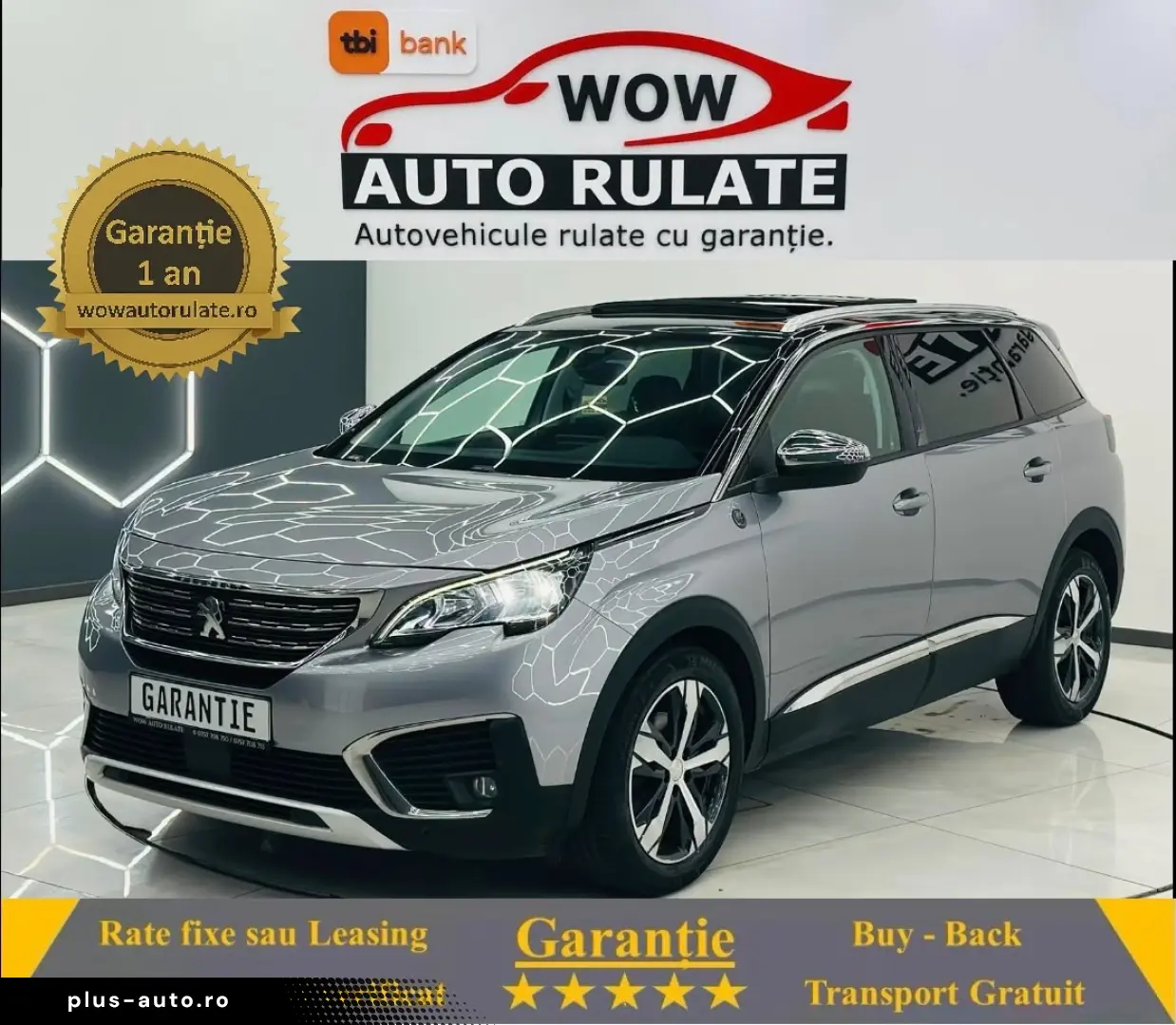 PEUGEOT 5008 2018 1.6D E6 Garantie 12 Luni Rate Avans 0 Doar