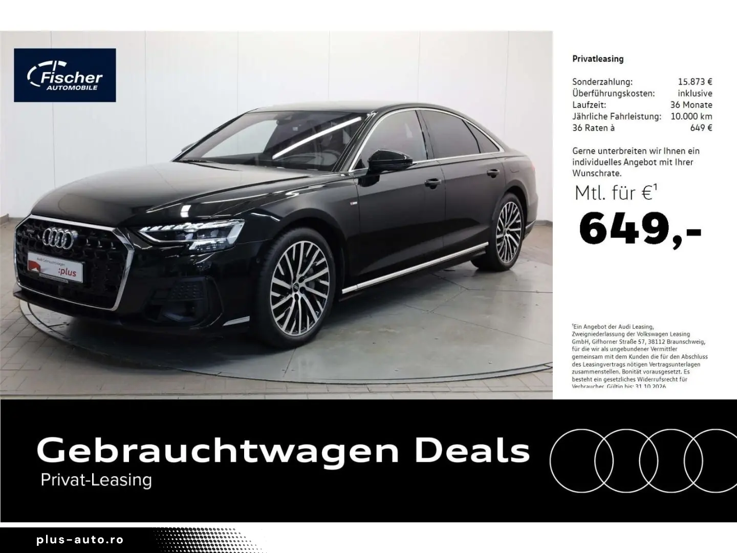 AUDI A8 60 TFSI e quattro S line B&O LED Head-up 360