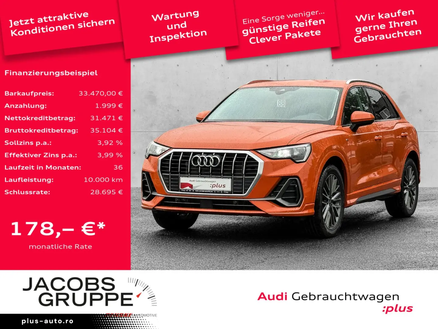 AUDI Q3 35TFSI S line ACC AHK Navi  Kam 19Zoll