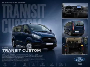FORD Transit Custom 2.0 TDCi L2  KLIM TEMP AHK 9-SITZ