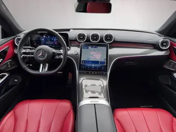 MERCEDES-BENZ CLE 300 4M Coupé AMG Night Pano HUD Leder rot