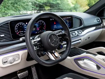 Mercedes Benz GLE 53 AMG Coupe Cote d’azur light blue
