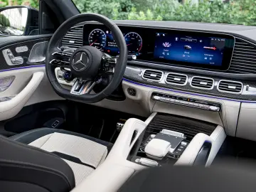 Mercedes Benz GLE 53 AMG Coupe Cote d’azur light blue