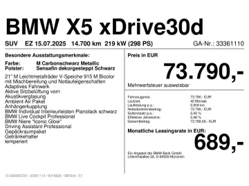 BMW X5 xDrive30d M Sportpaket AHK ab 3 49% eff.