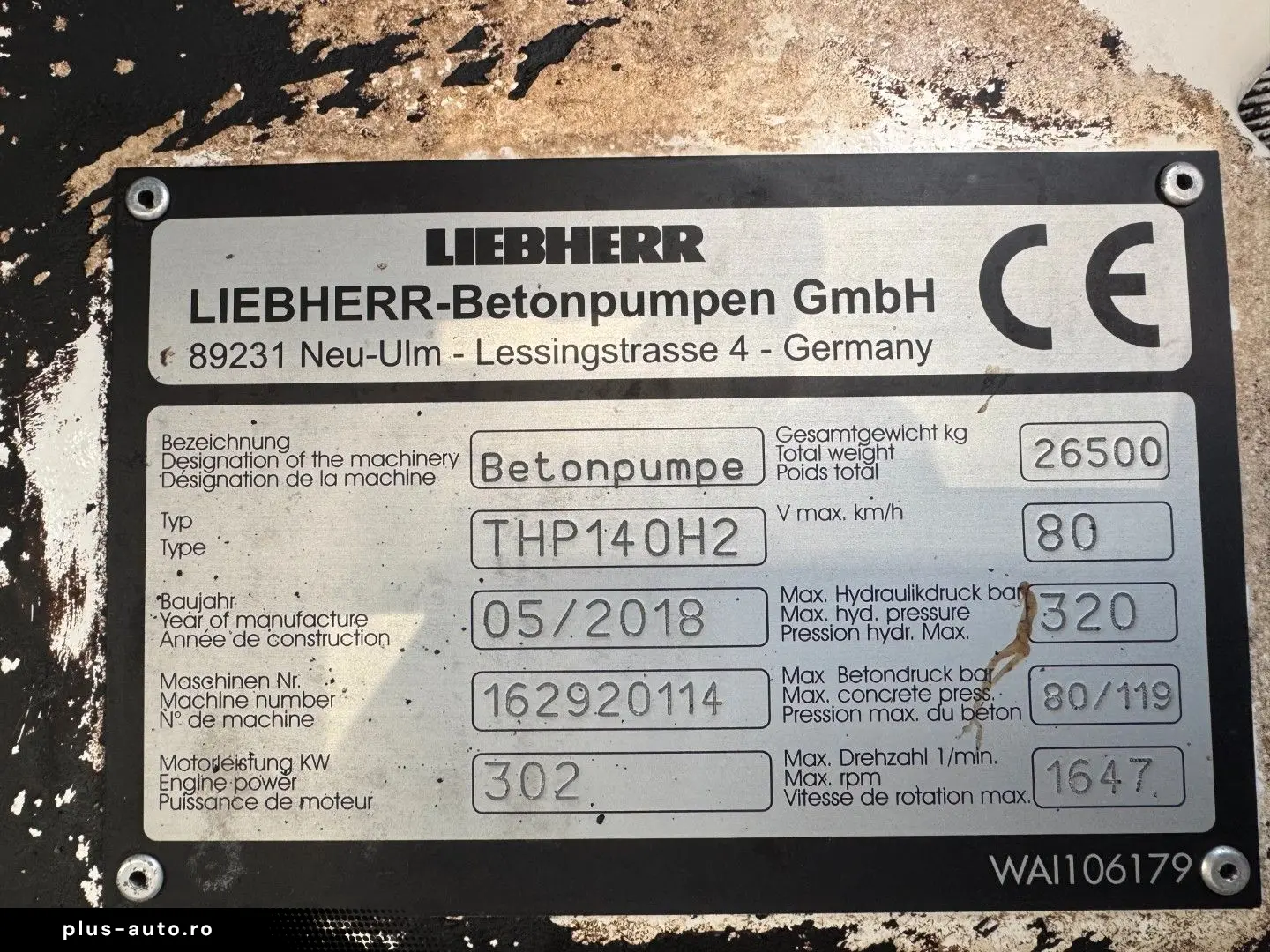 SCANIA P410 6x4 Liebherr THP 140 H 24 M4XH Concretepump