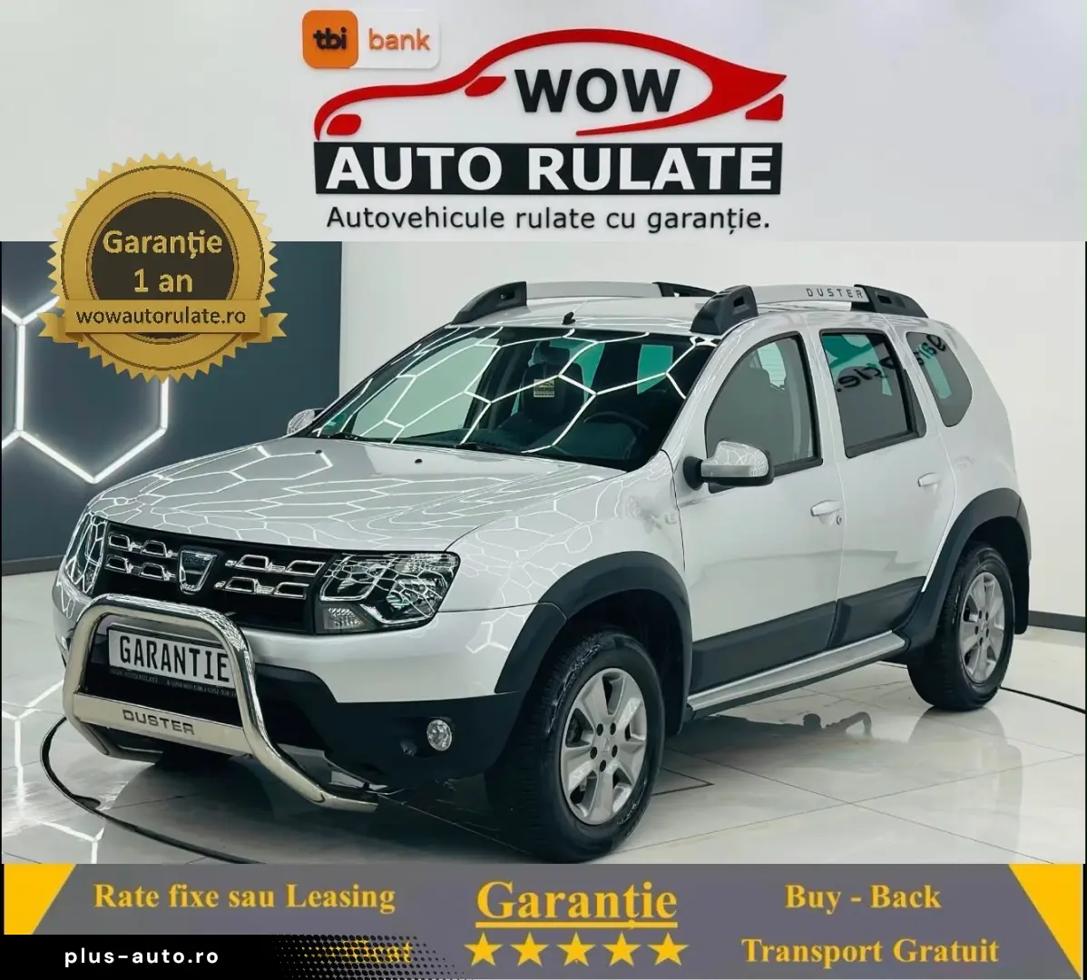 DACIA DUSTER 2015 1.5D E5 4X4 Garantie 12 Luni Rate Avans 0
