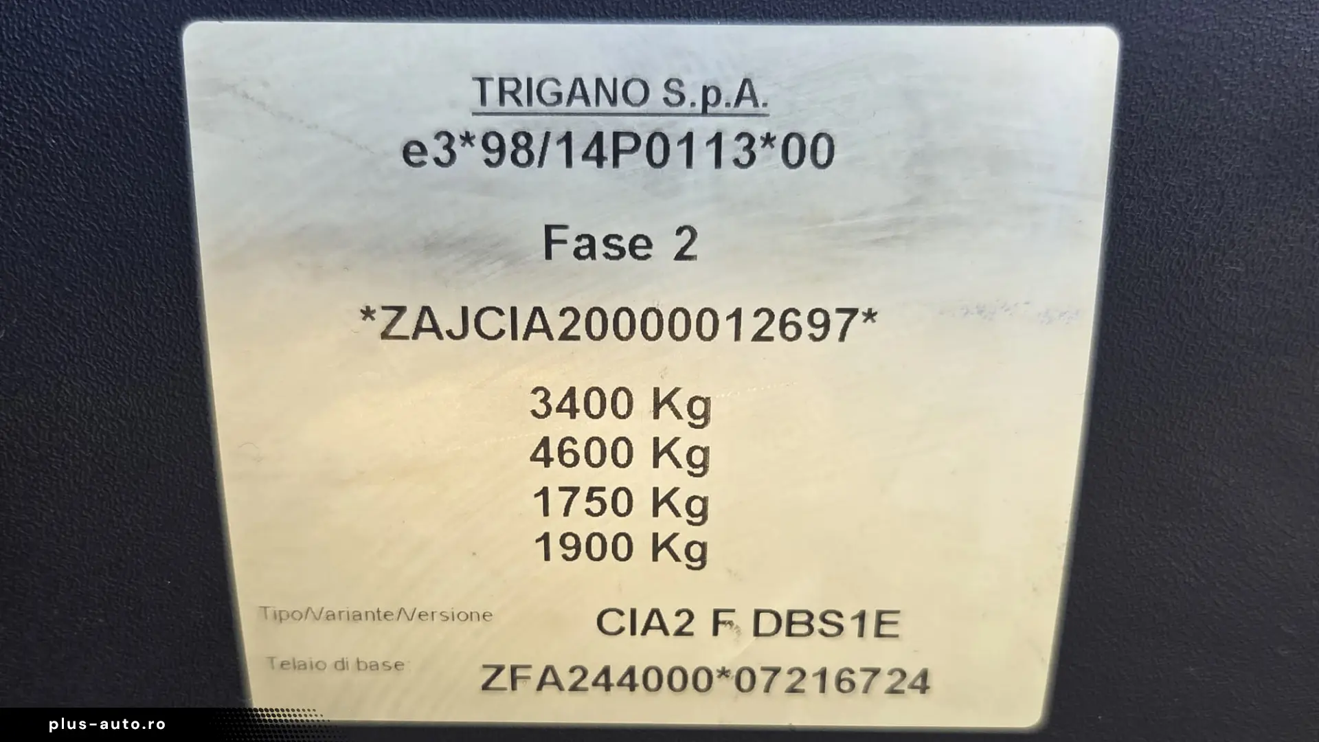 Autorulota TRIGANO CARIOCA cu baza Fiat Ducato