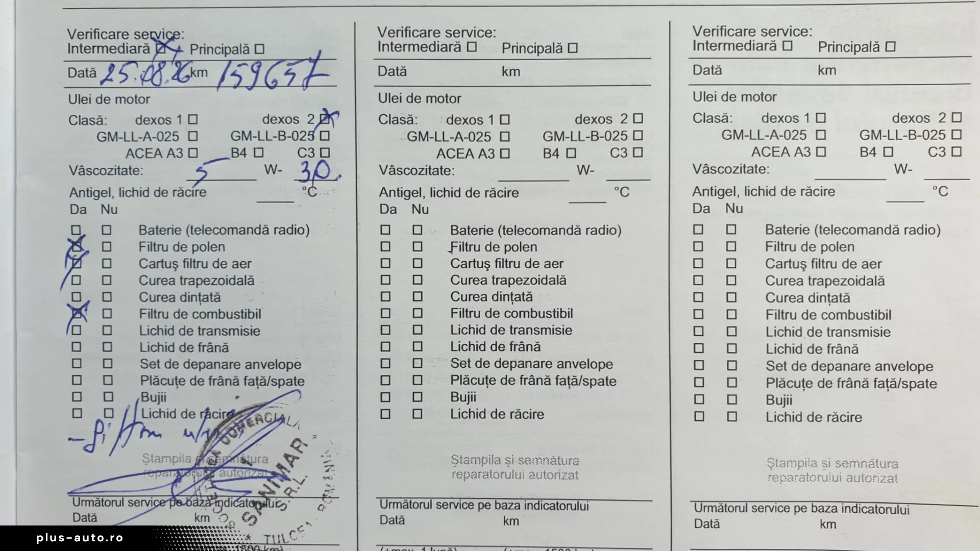 Opel Astra 2016 1.6 CDTI 110 CP Cosmo – Istoric Service