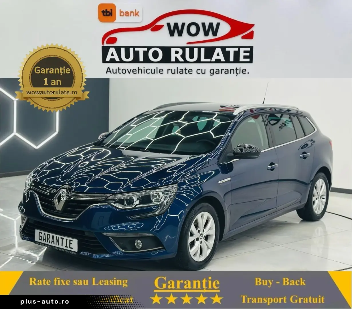 RENAULT MEGANE 2018 1.3i E6 Garantie 12 Luni Rate Avans 0 Do