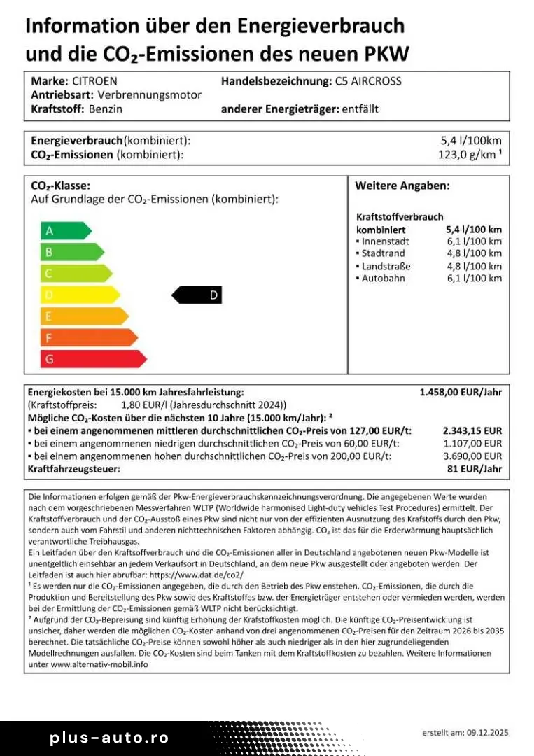 CITROEN C5 Aircross Hybrid 145 Doppelkupplung 6-Gang MAX