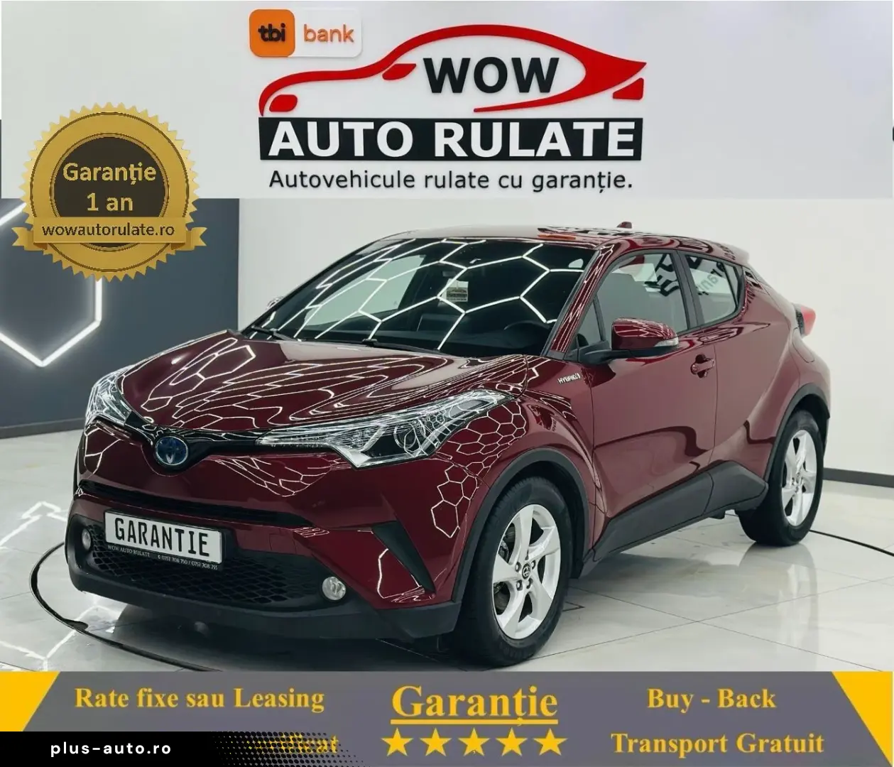 TOYOTA C-HR 2018 1.8i HYBRID E6 Garantie 12 Luni Rate Avans