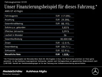 MERCEDES-BENZ AMG GT 43 Night Premium  Burmester Dis…