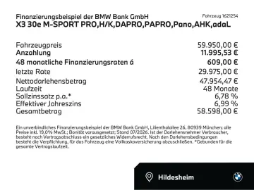 BMW X3 30e M-SPORT PRO H K DAPRO PAPRO Pano AHK adaL